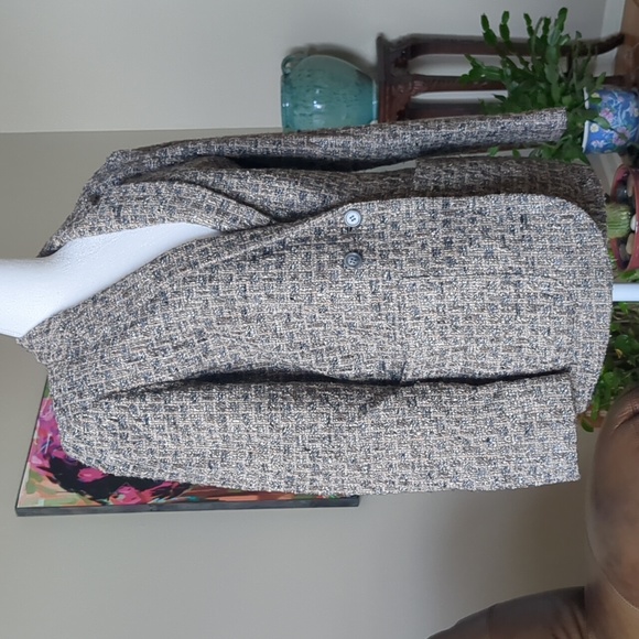 Vintage Sanyo Fashion House Silk Wool Blazer Jacket size 8 - Picture 1 of 10